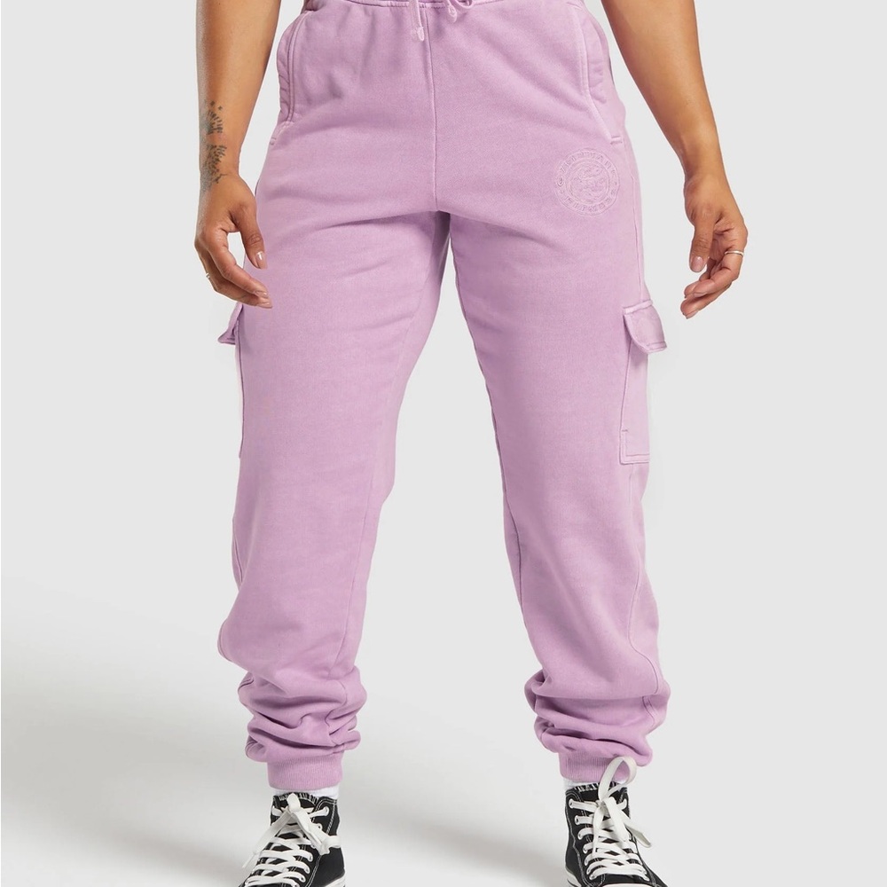 Gymshark Premium Legacy Joggers in Warm Lilac (L)